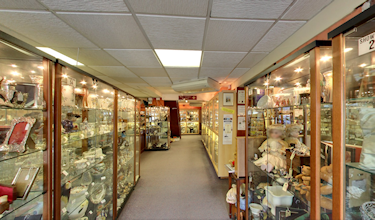Inside the antiques centre