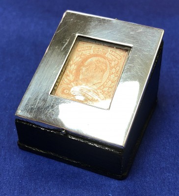 Silver stamp box