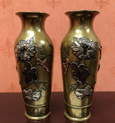 Japanese Bronze Vases