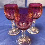 Cranberry Wine Glasses