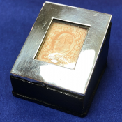Silver stamp box